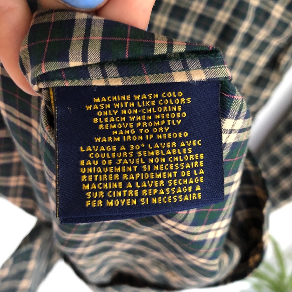 Ralph Lauren Rugby Ruffled Plaid Button Down - Picture 5 of 5